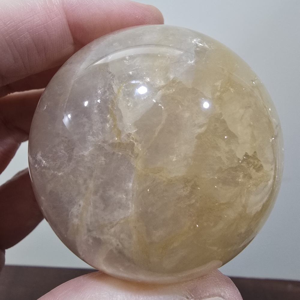 Citrine Crystal Sphere 58mm - Picture 11 of 17